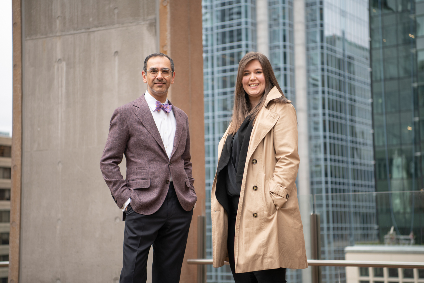 Image of Dr. Sean Virani and Brianna Davies