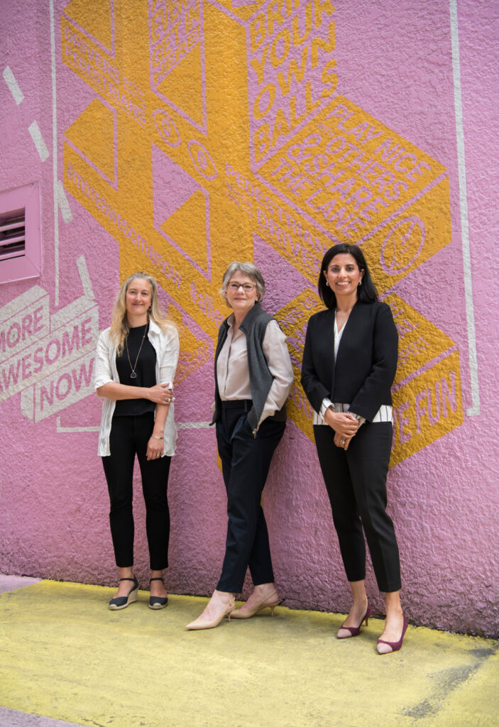 Three females doctors
