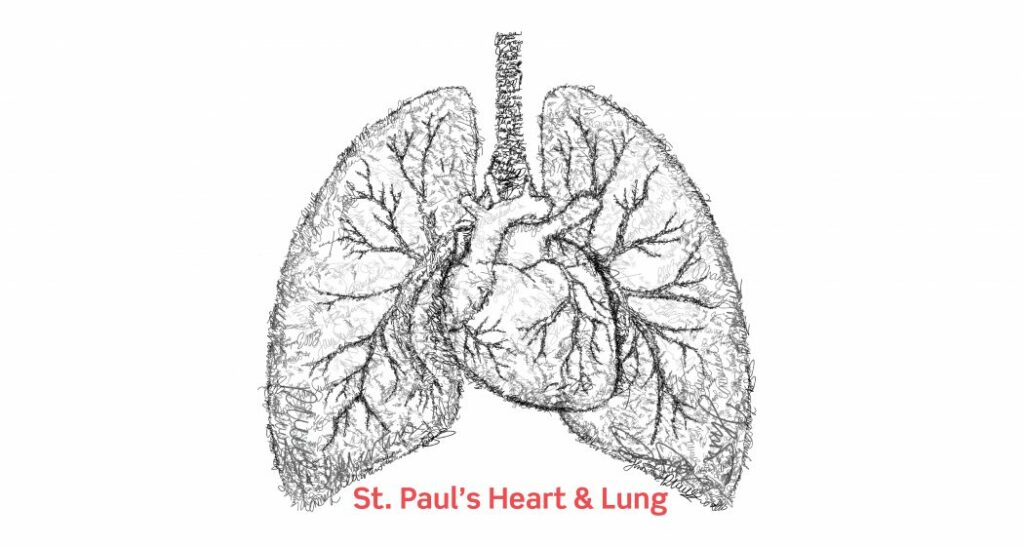 graphic illustration of heart and lungs